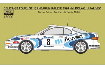 Decal – Toyota Celica ST 185 - Barum Rally 1996 – M.Dolák 1/18 - LIMITED